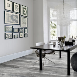 Chalet Silver Grey Tile in Home Office