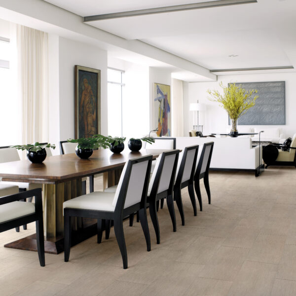 Craft Rope porcelain tile on dining room floor