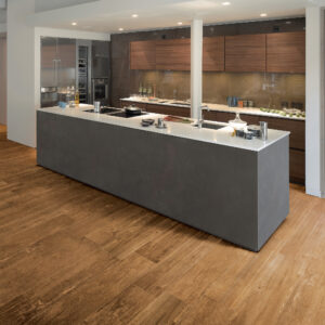 Larix Sun porcelain tile in kitchen