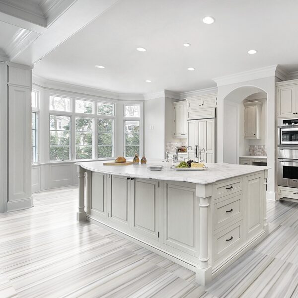 Mayfair Zebrino porcelain tile in kitchen