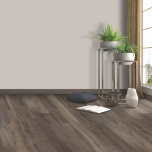 Ombre Nuts porcelain tile in living room