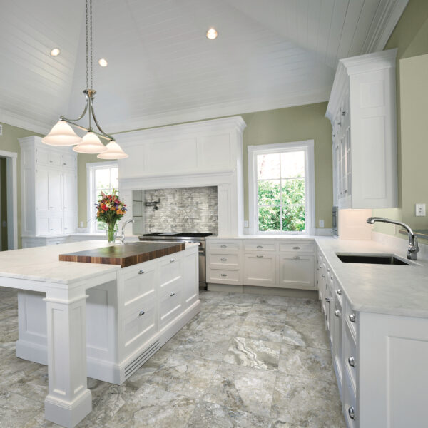 Ottoman Argento porcelain tile in kitchen